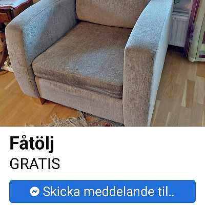 image of Soffa o fåtölj hämtas - 