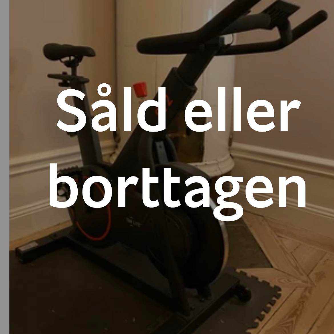image of Flytt av tränings cykel - 