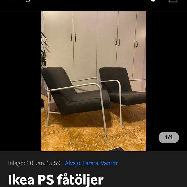 image of Två fåtöljer - 