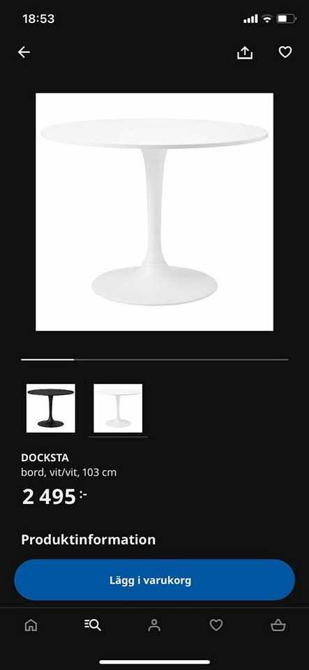 image of Docksta matbord Ikea - 