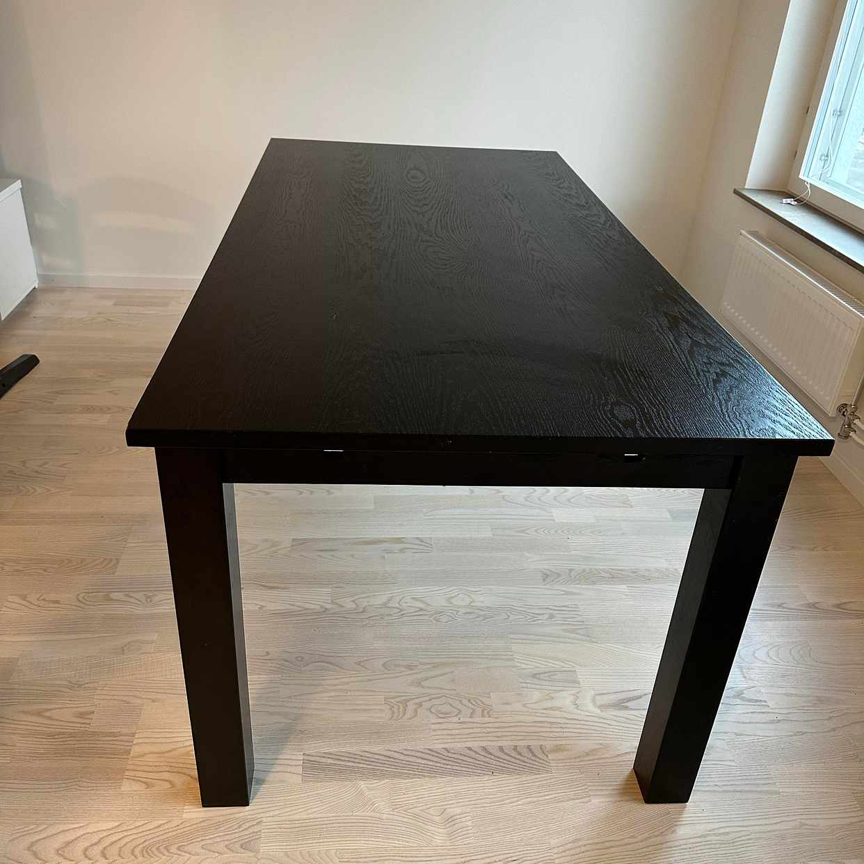 image of IKEA black dinning table - Hässelby