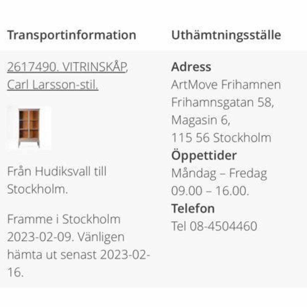 image of Vitrinskåp - 
