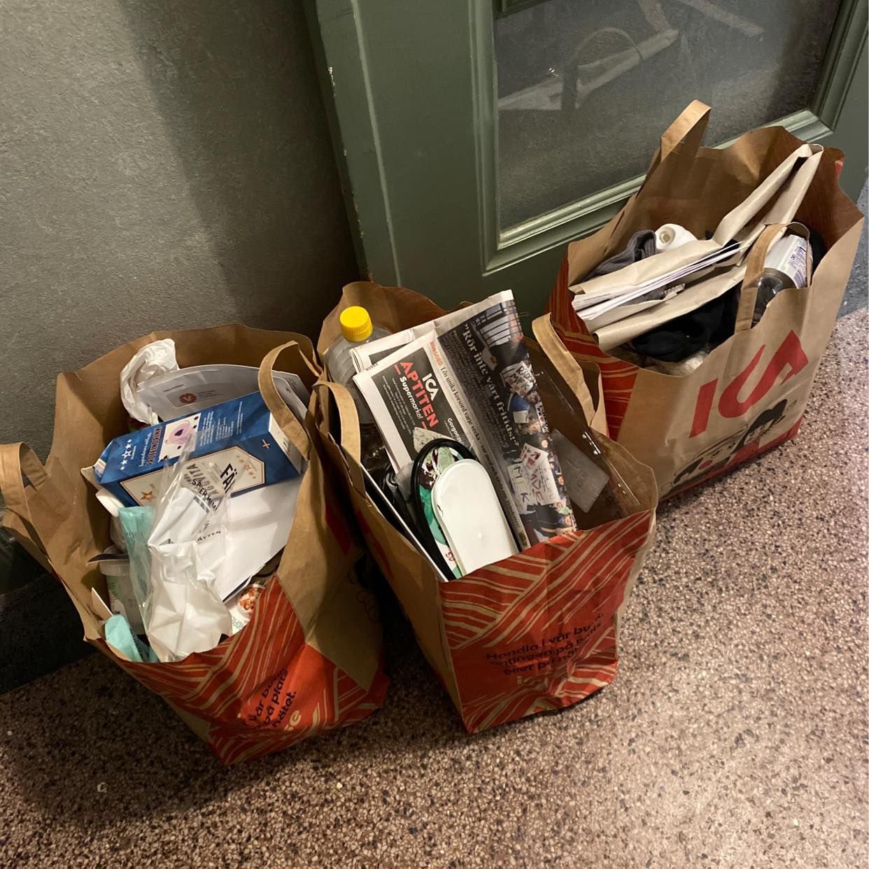 image of Mixed waste for recycling - Stockholm