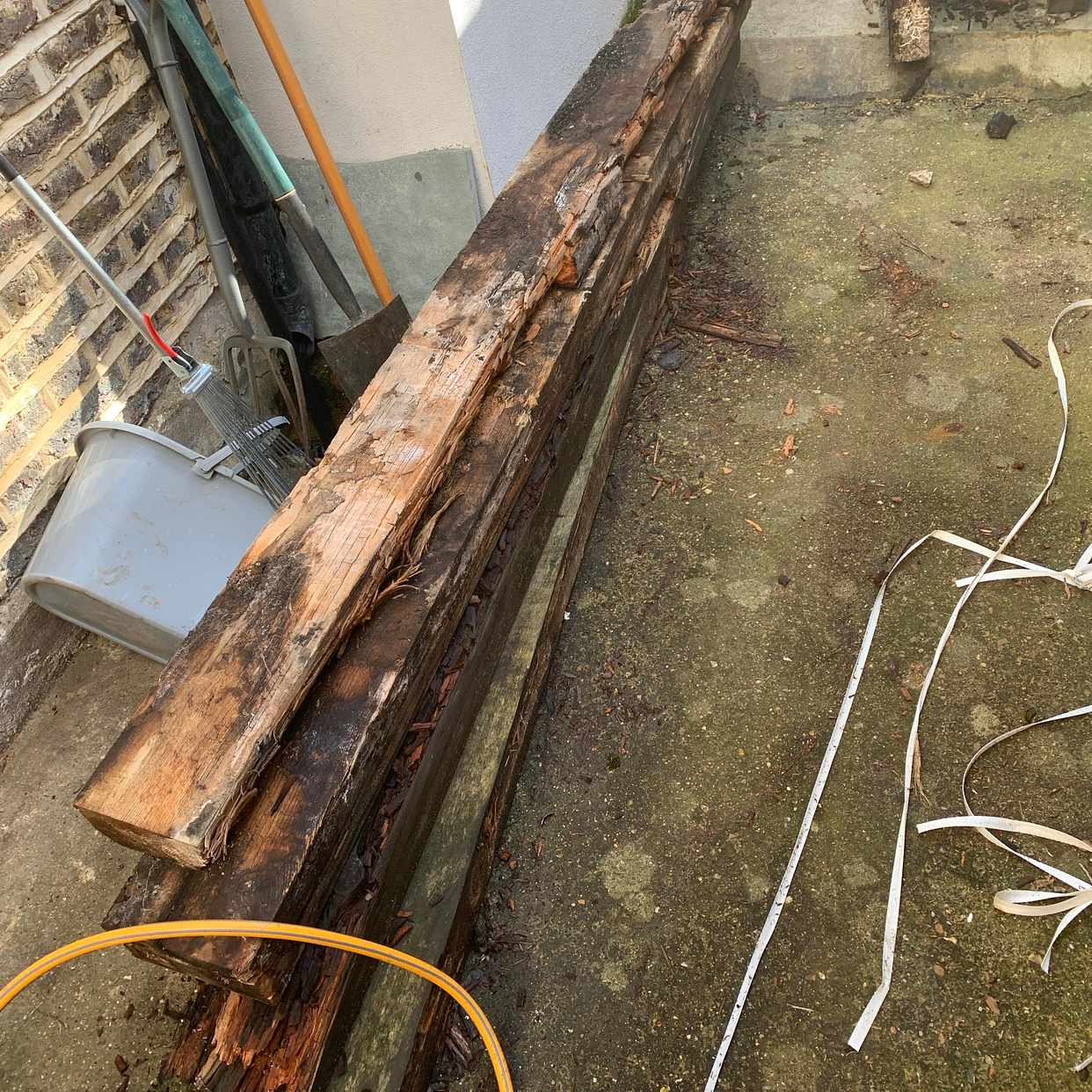 image of Old garden sleepers - London