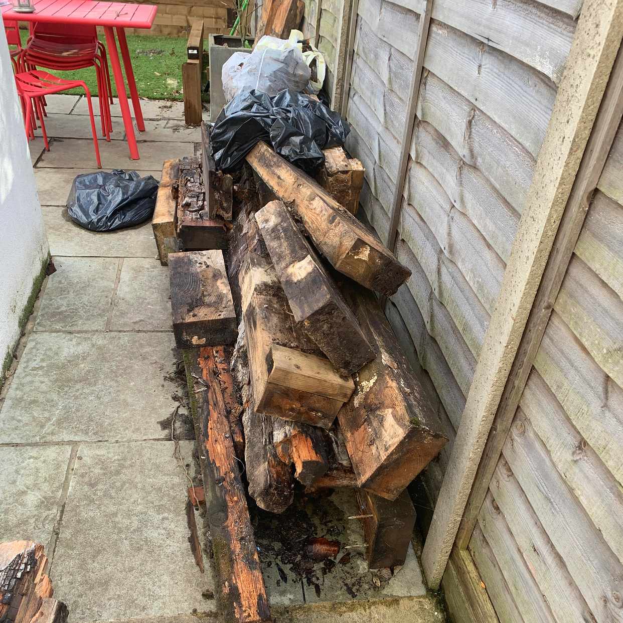 image of Old garden sleepers - London