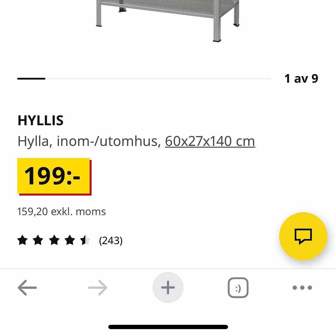 image of IKEA Hyllis skänkes - Kullavik