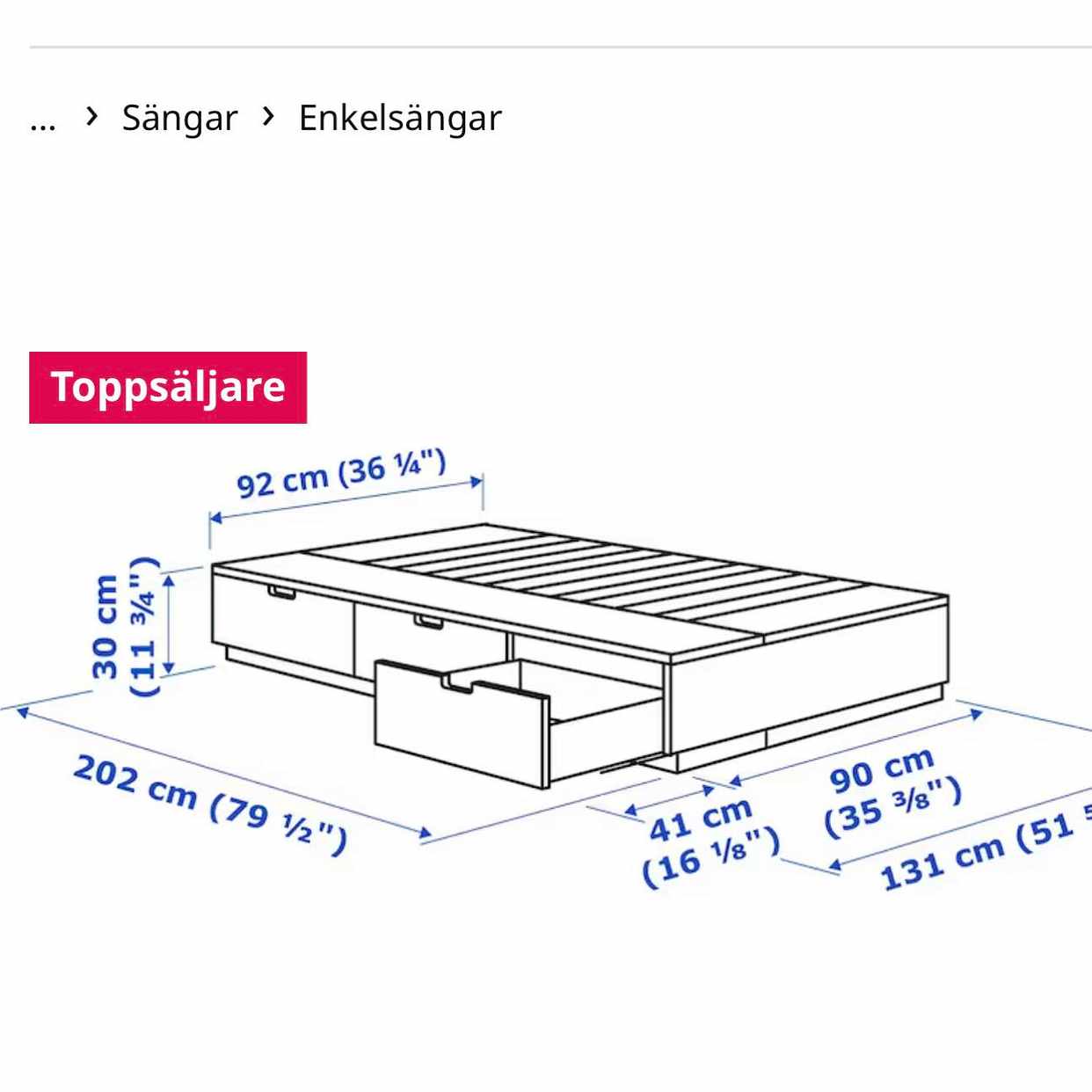 image of Upphämtning av sängstomme - 