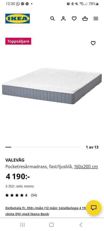 image of Sängram Vedde och Ikea Va - 