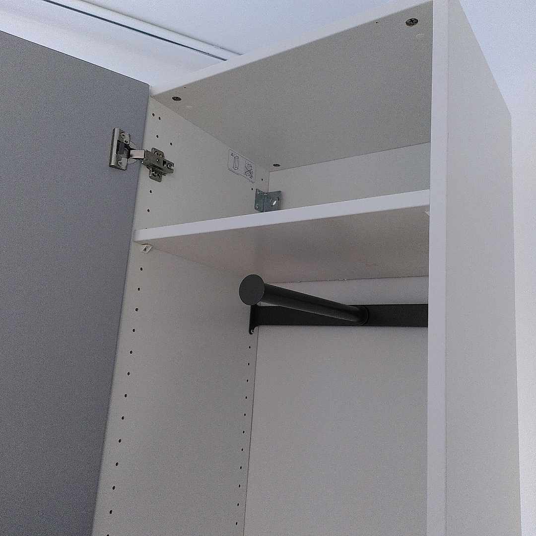 image of IKEA closet with mirror - Huddinge