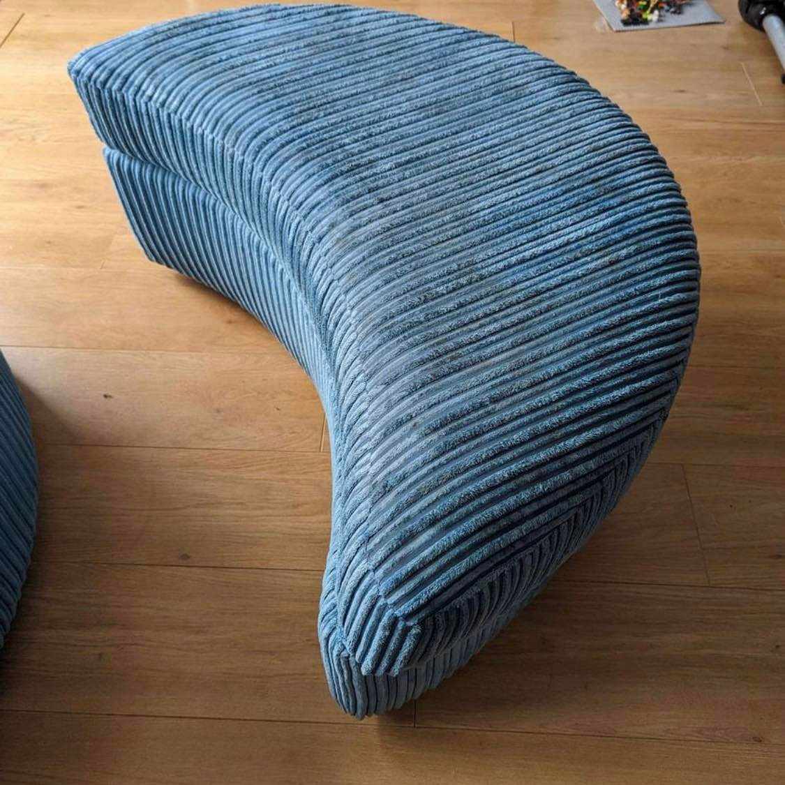 image of Blue Swivel Chair & stall - 