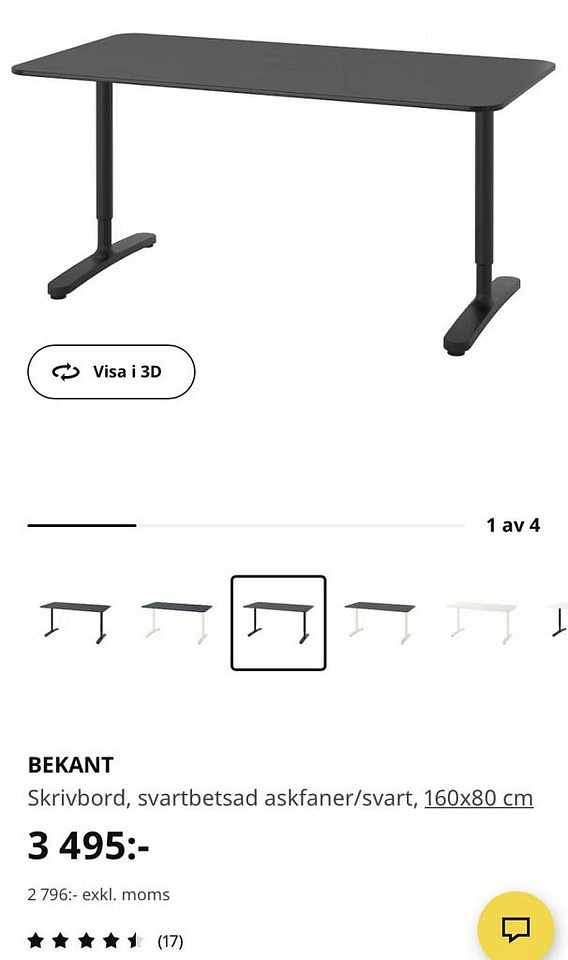 image of Bekant Ikea bord - 