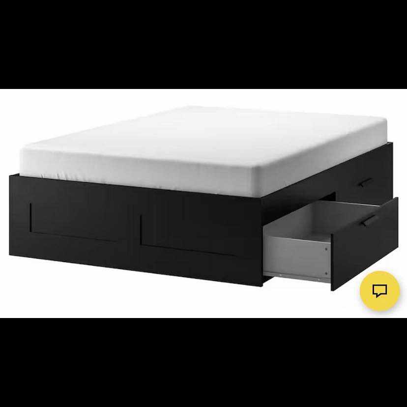 image of Bed + mattress from IKEA - 