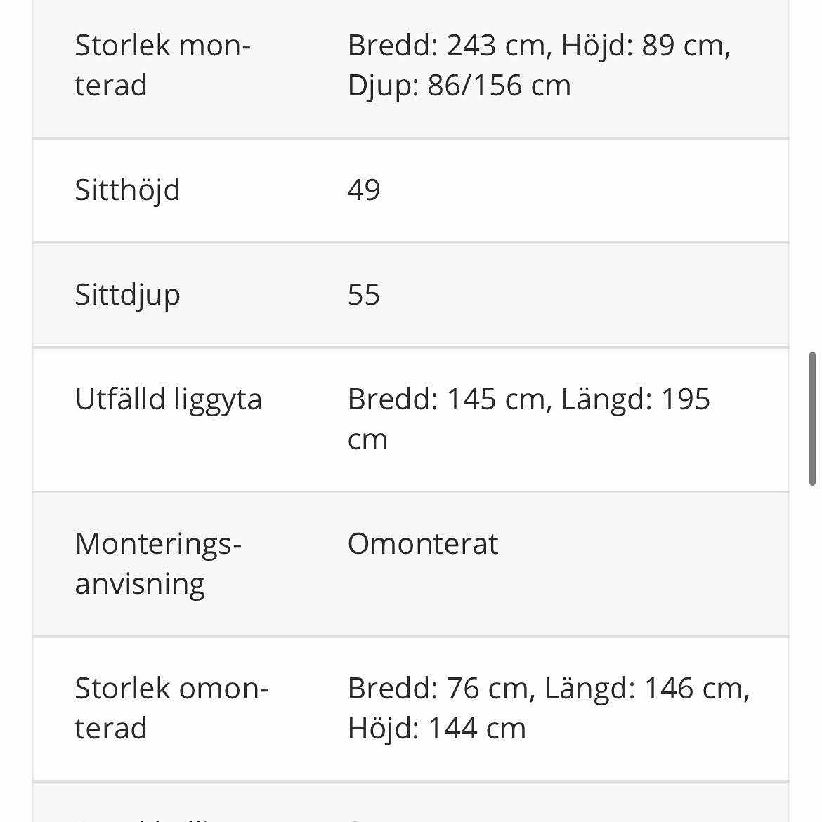 image of Mindre bäddsoffa - 