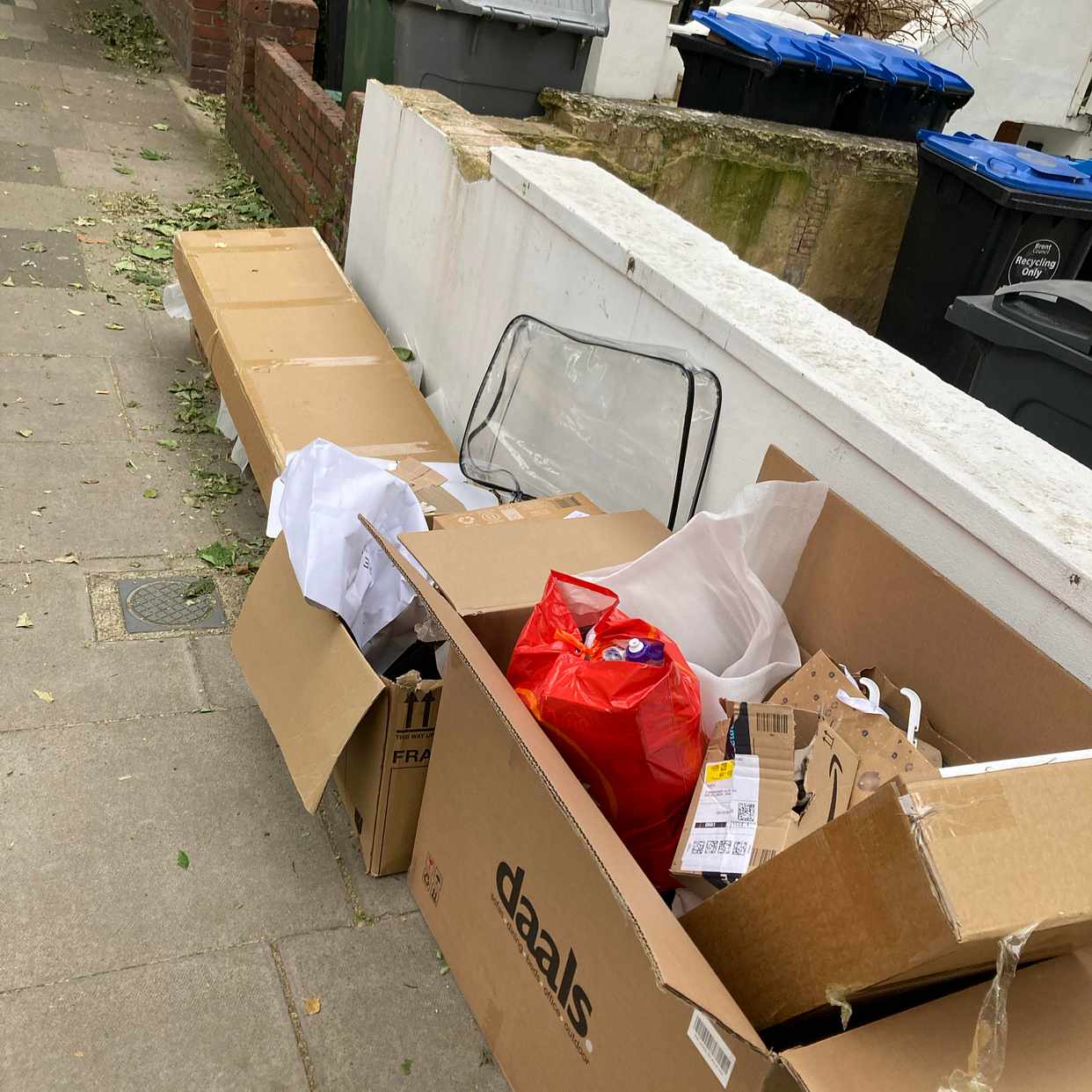 image of Remove cardboard waste - London