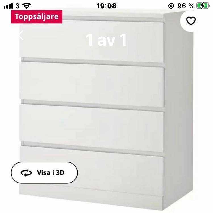 image of Hämta 1 byrå 1 skänk skåp - 