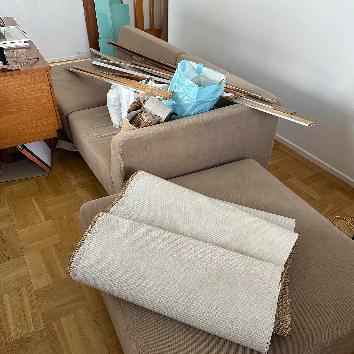 image of Sofa, wood, carpet - Stockholm