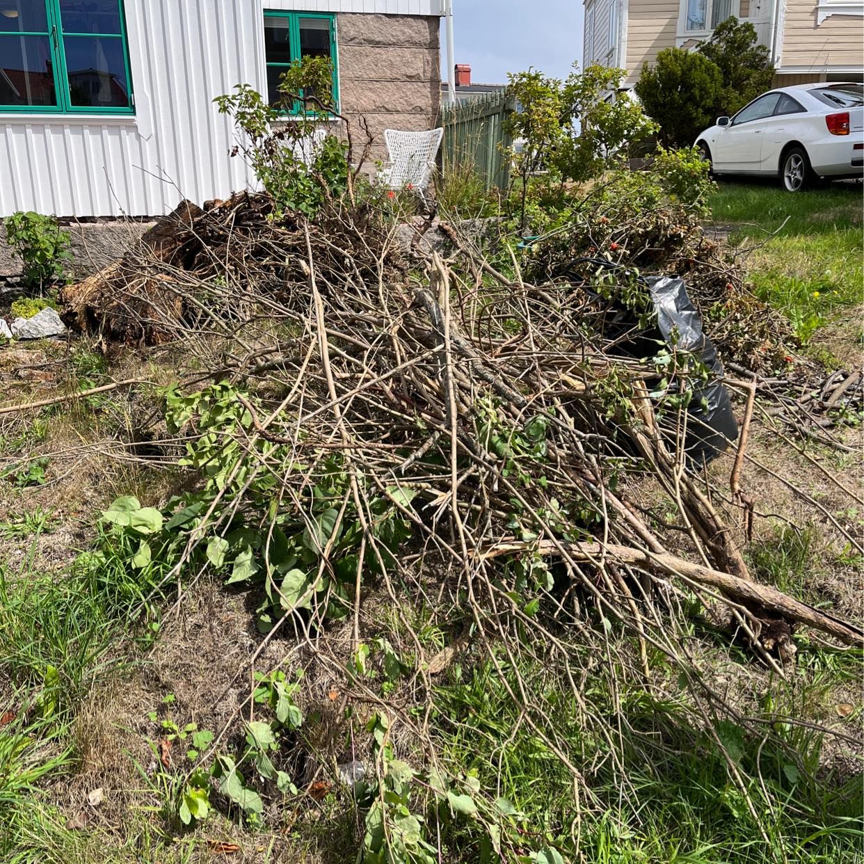 image of Grenar o trädgårdsavfall - Smögen