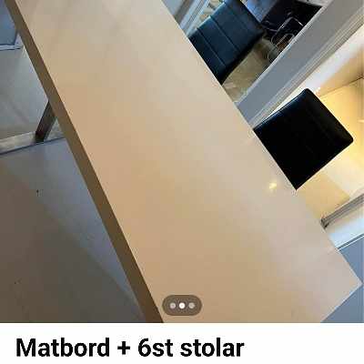 image of Matbord och stolar 6 st. - 