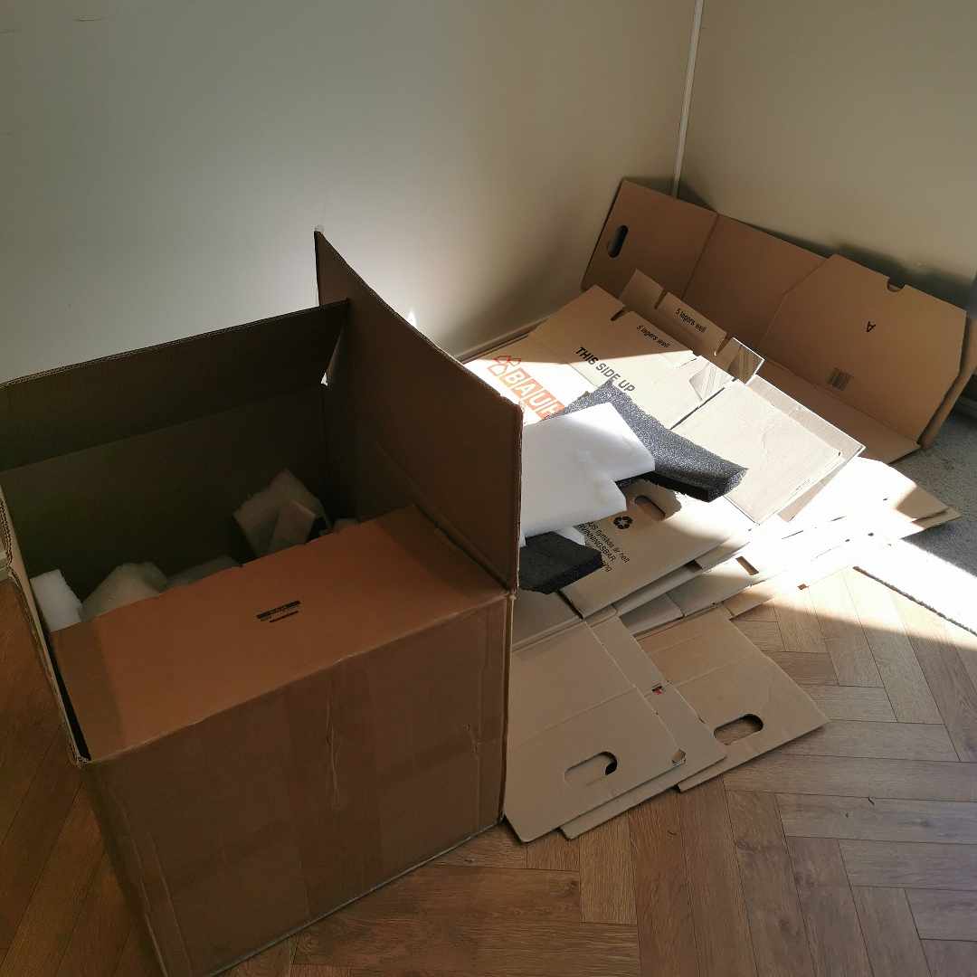 image of Boxes and plastic - Stockholm