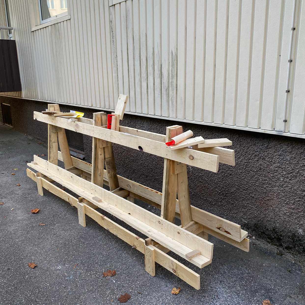 image of Träställning, ihopskruvad - Borås