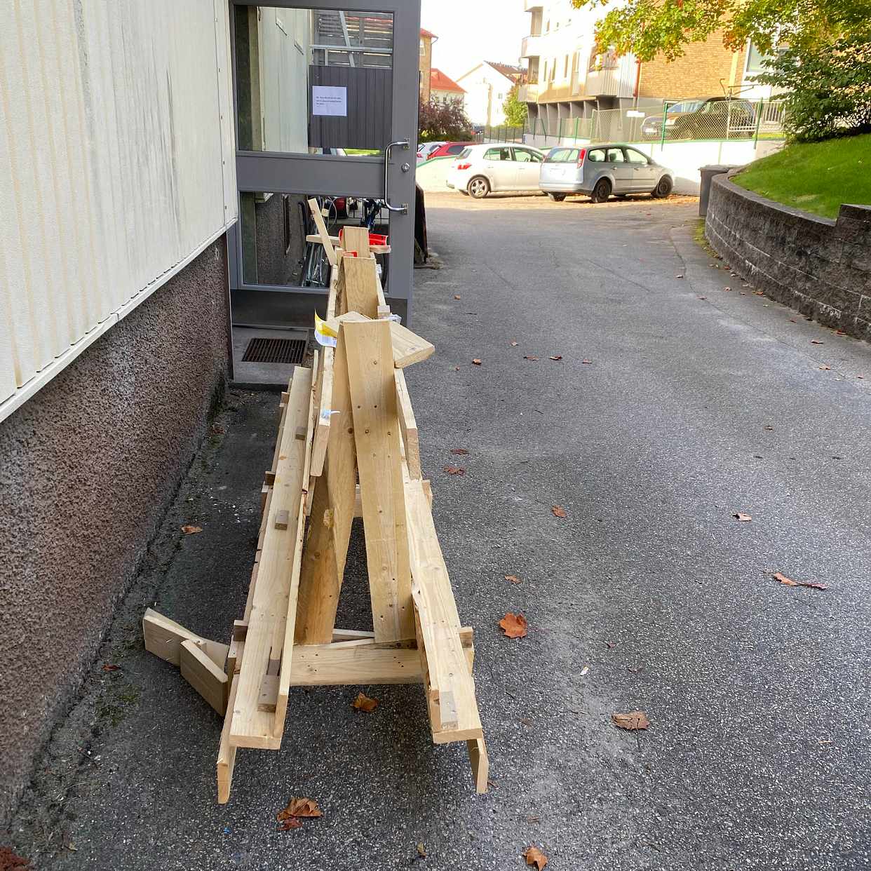 image of Träställning, ihopskruvad - Borås