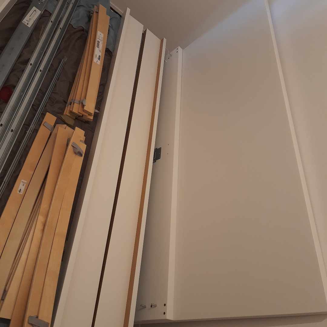 image of Unassembled bed with draw - 
