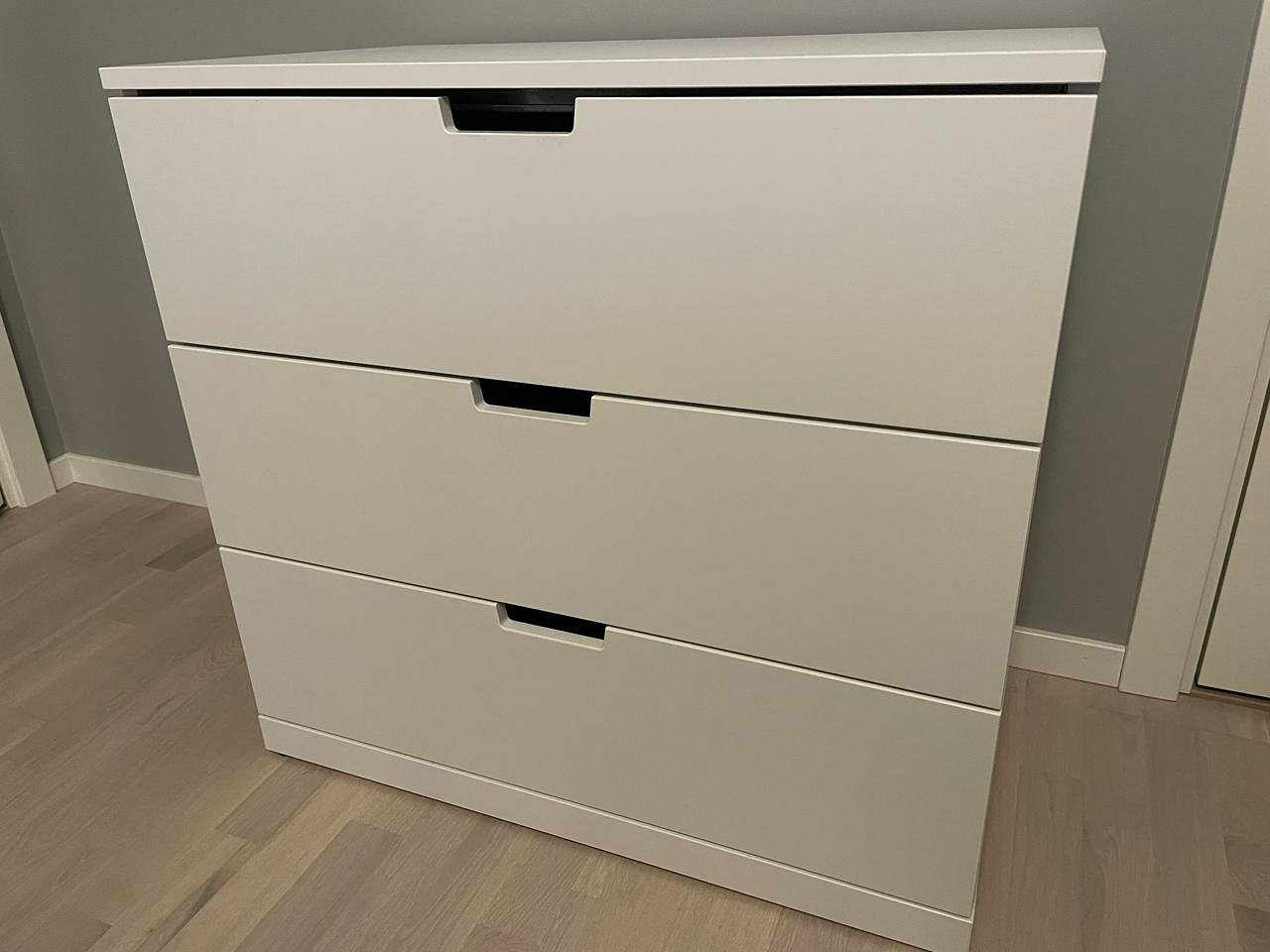 image of Byrå Ikea Nordli 3 lådor - 