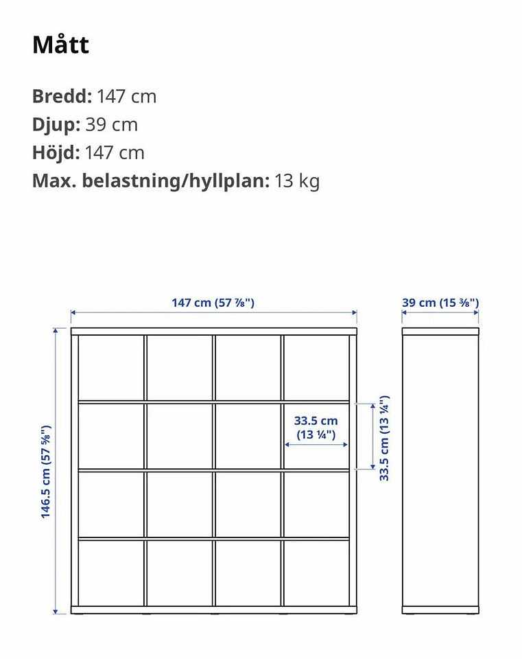 image of Ikea Kallax hylla  - 