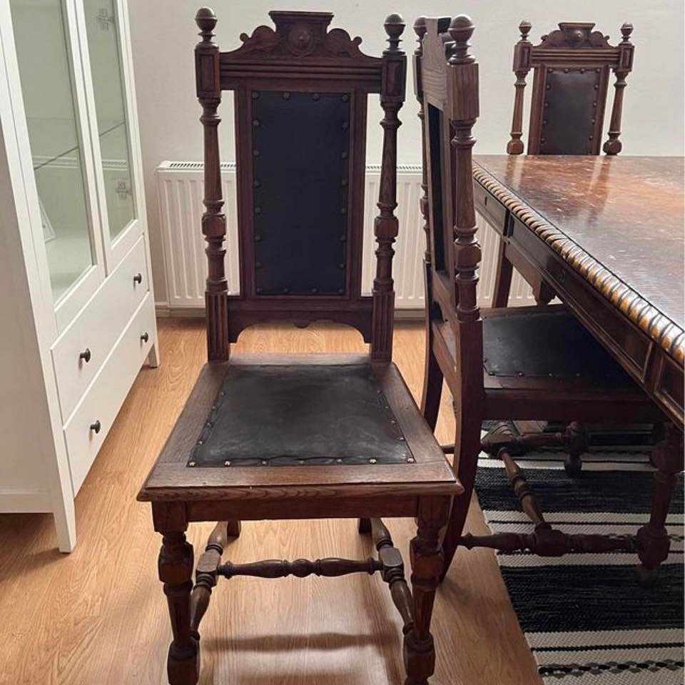 image of Leverera bord & 6 stolar - 