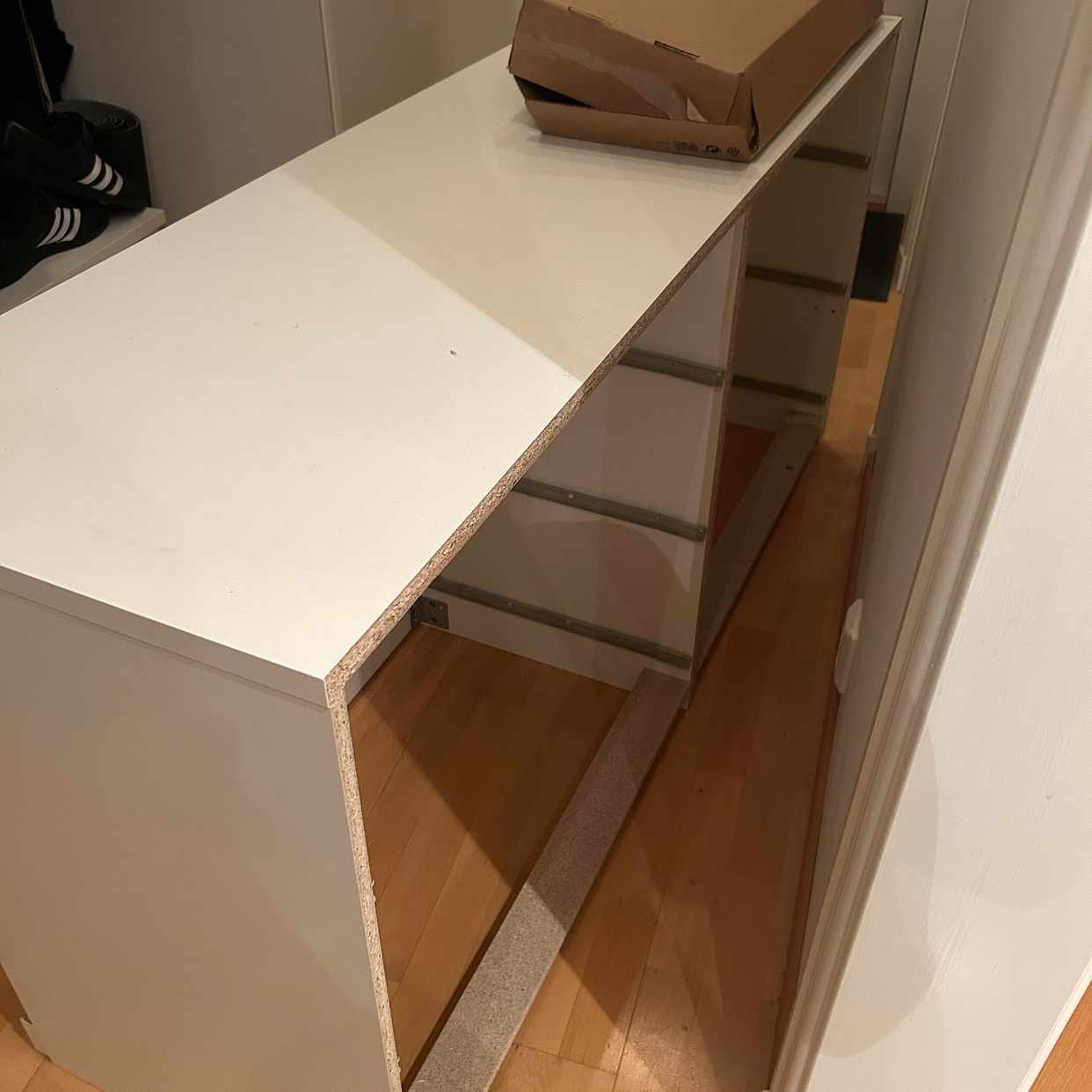 image of Ikea Malm Byrå, cardboard - Stockholm