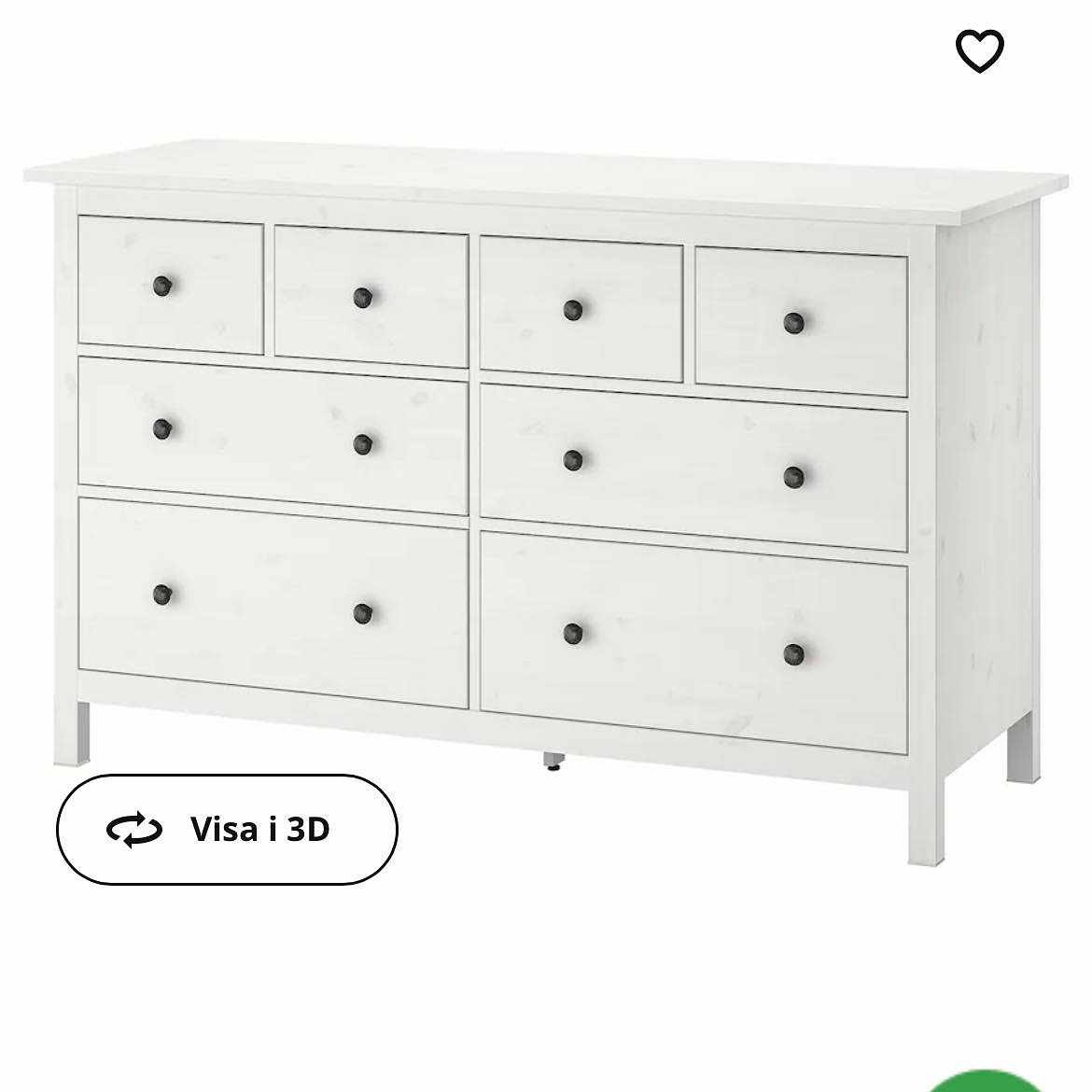 image of Hemnes byrå, 160x96cm - 