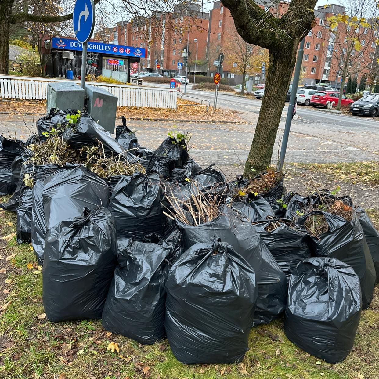 image of Lövsäckar till återvinnin - Sundbyberg