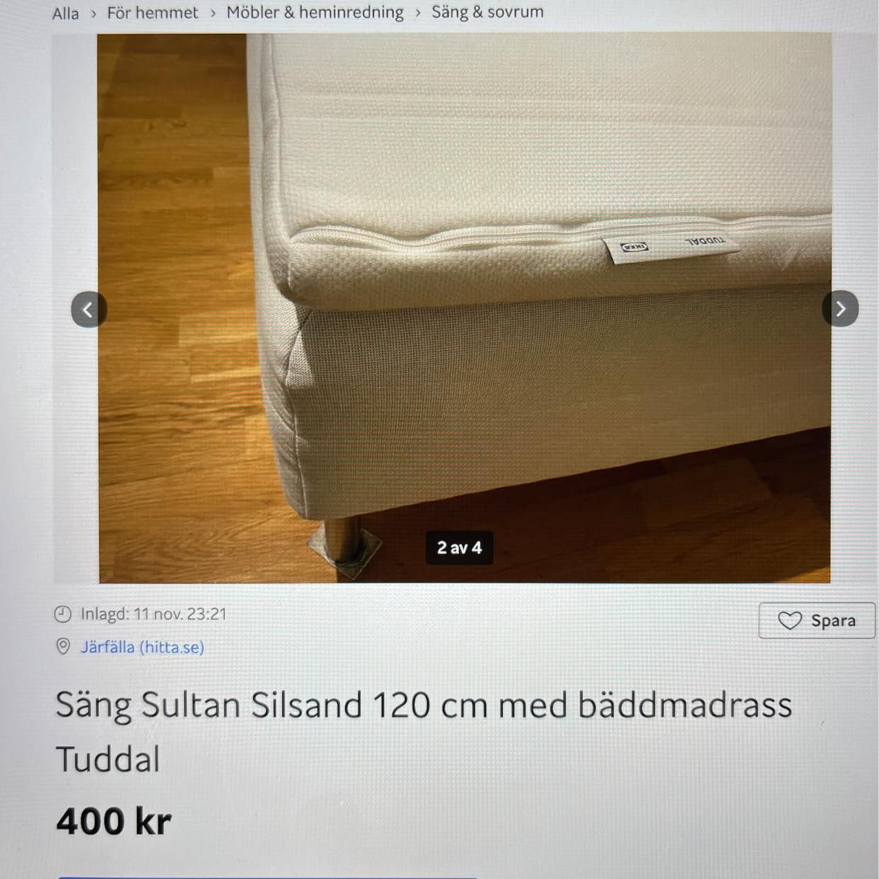 image of Hämta en 120 säng - 