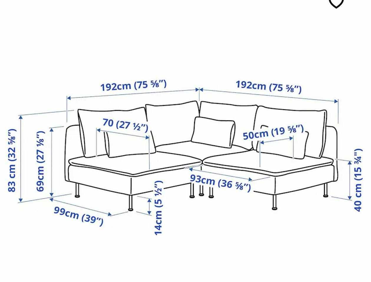 image of Soffa (IKEA söderhamn hör - 