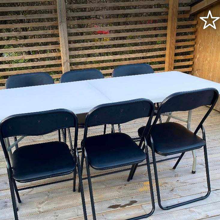 image of Foldable table and chair - 