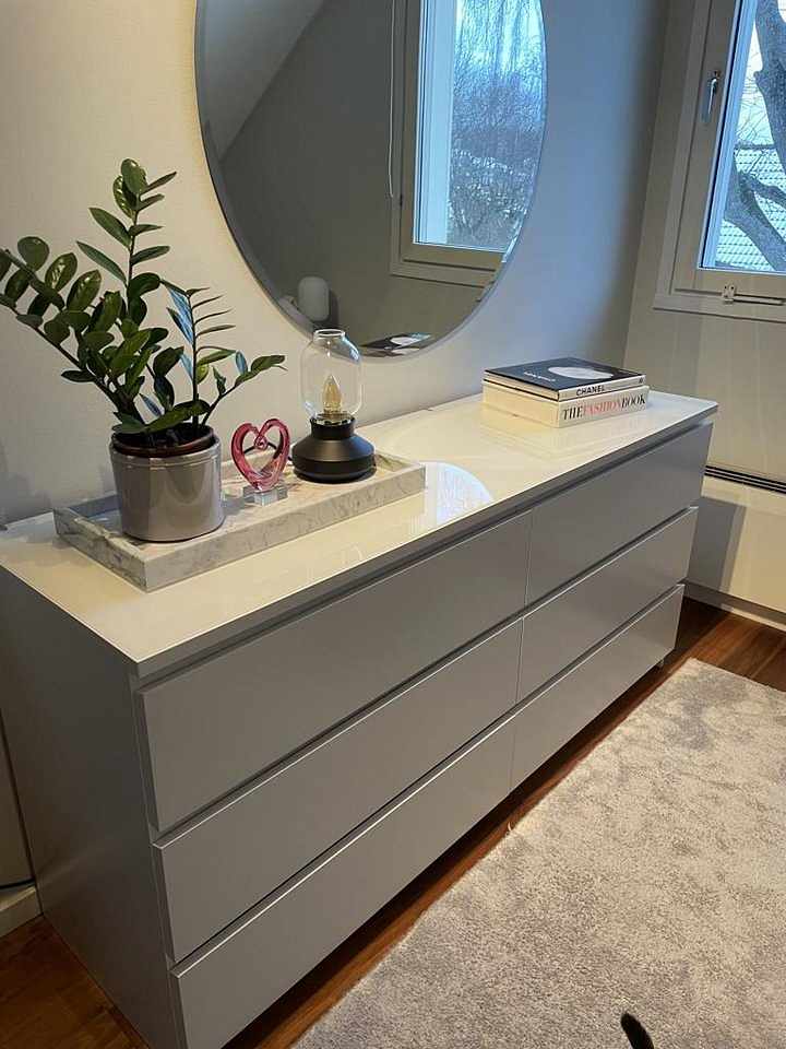 image of Malm byrå 6 lådor - 