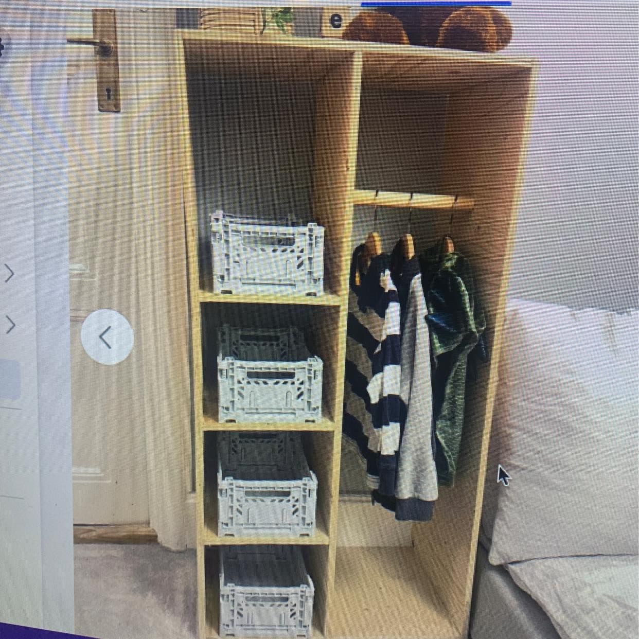 image of 1m x 50cm Kids Wardrobe - 