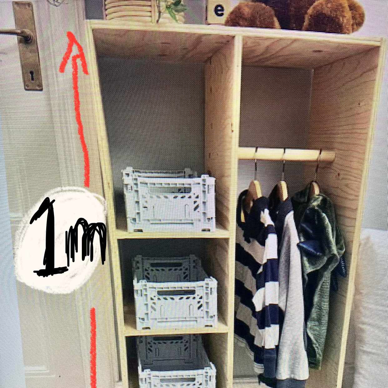 image of 1m x 50cm Kids Wardrobe - 