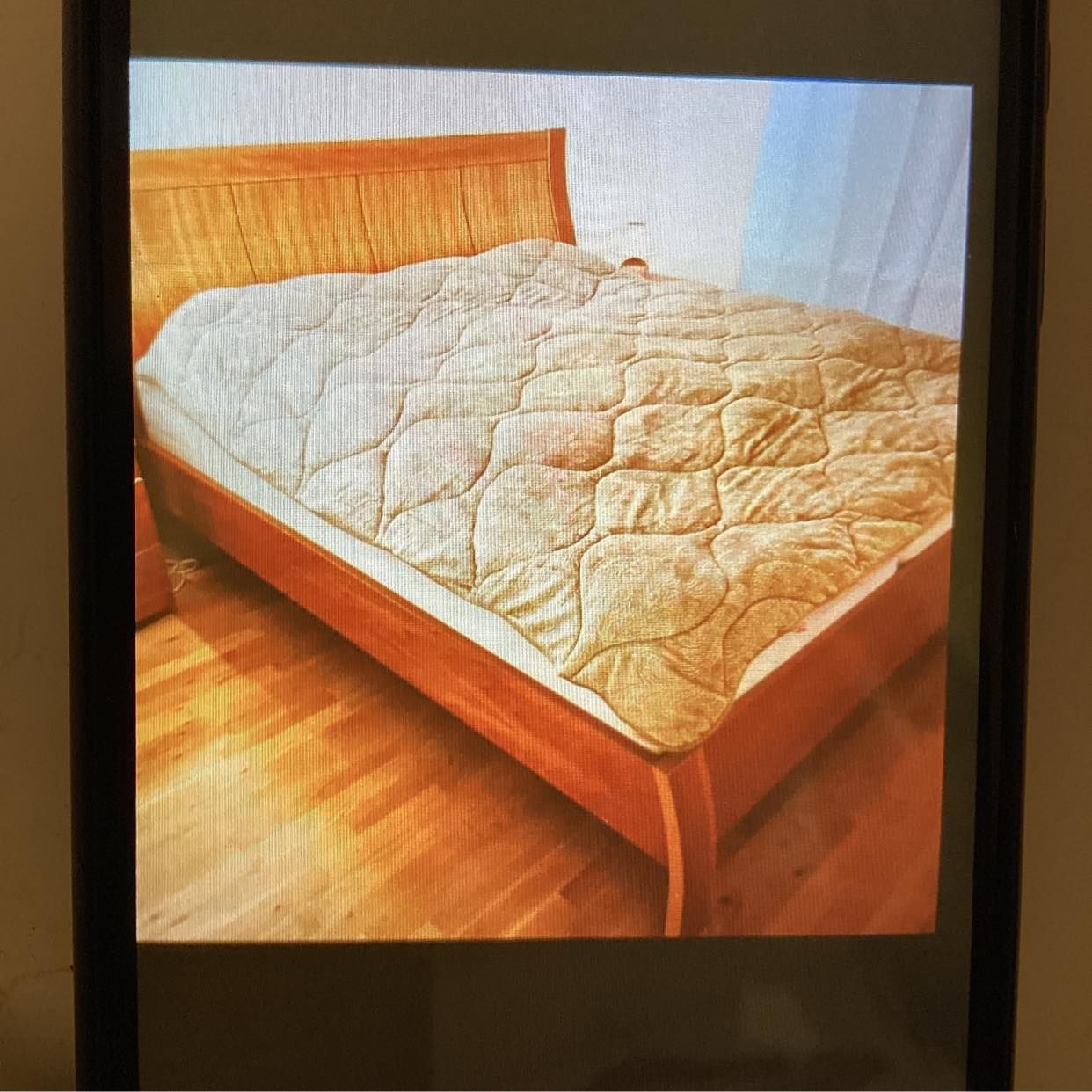 image of Bed and bedside table - 