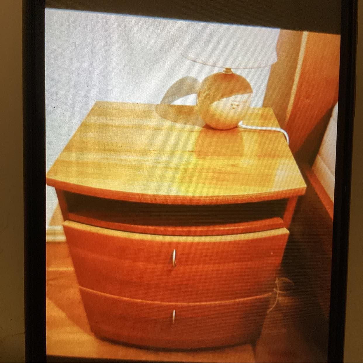 image of Bed and bedside table - 