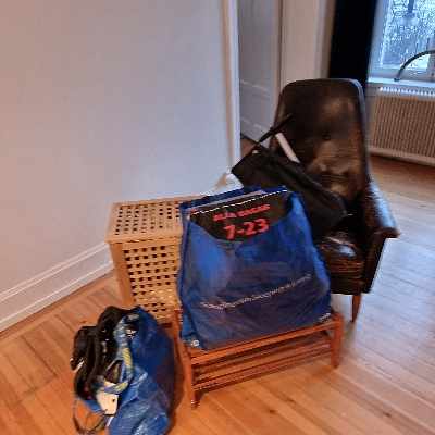 image of Soffa fåtölj litet bord  - 