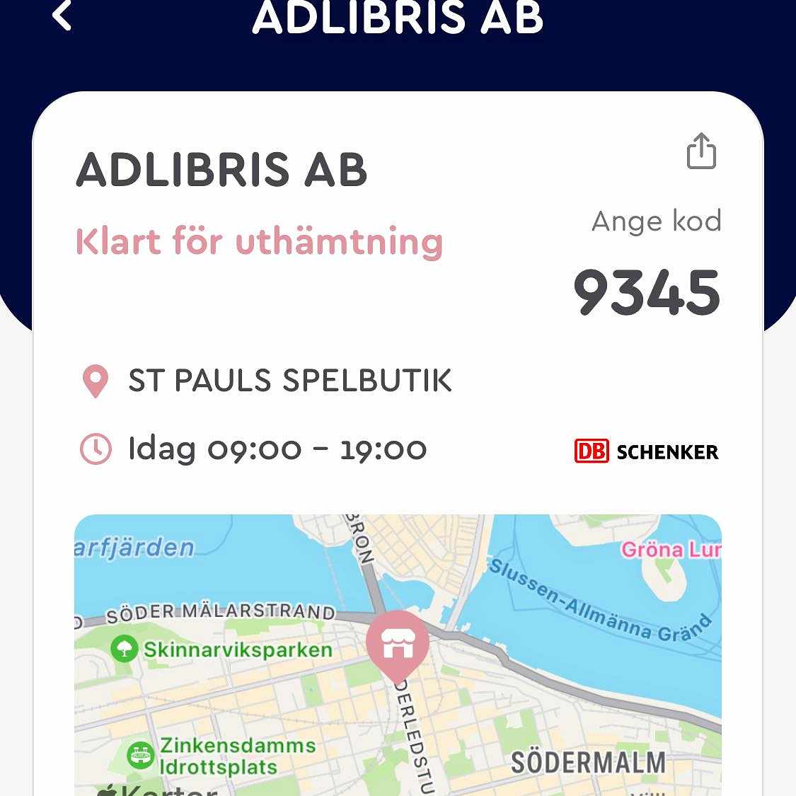 image of Hämta ut/lämna - 