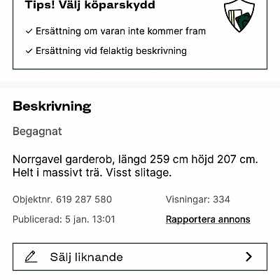 image of Hämtning av garderob - 