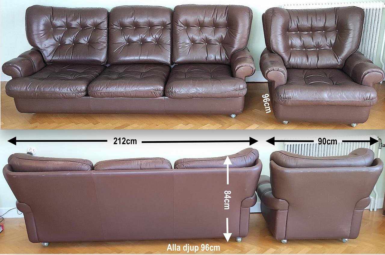 image of 3 sits soffa + fåtölj - 