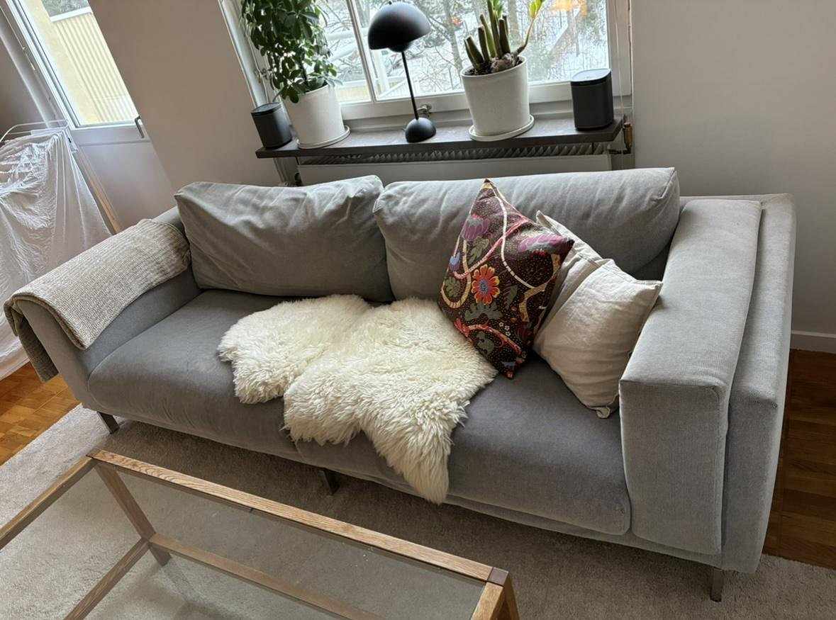 image of 3-sits soffa Ikea Nockeby - 