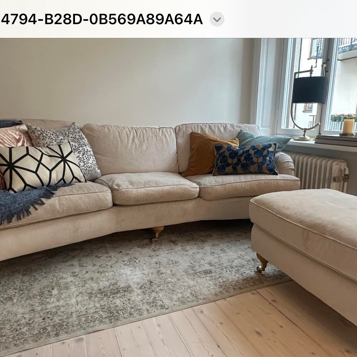 image of Flytta soffa och fotpall - 