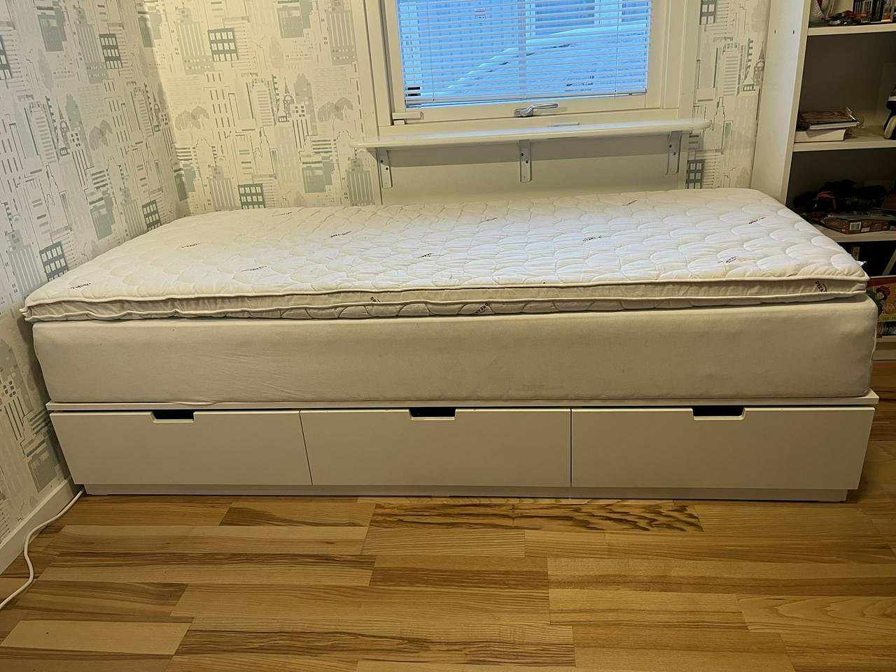 image of IKEA Nordli säng vit 90 c - 