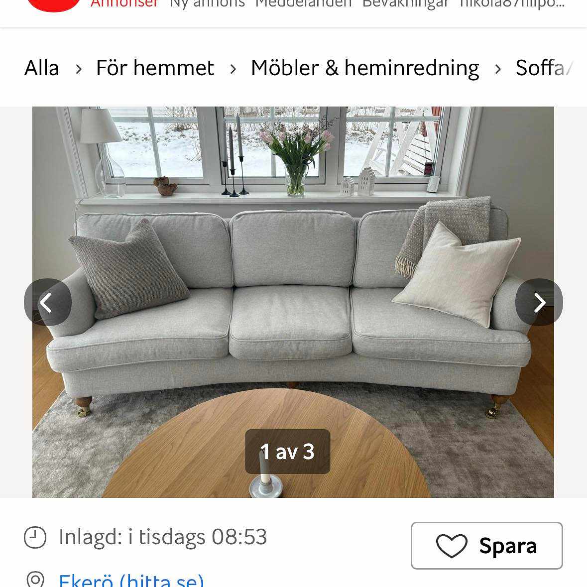 image of Leverans av soffa - 