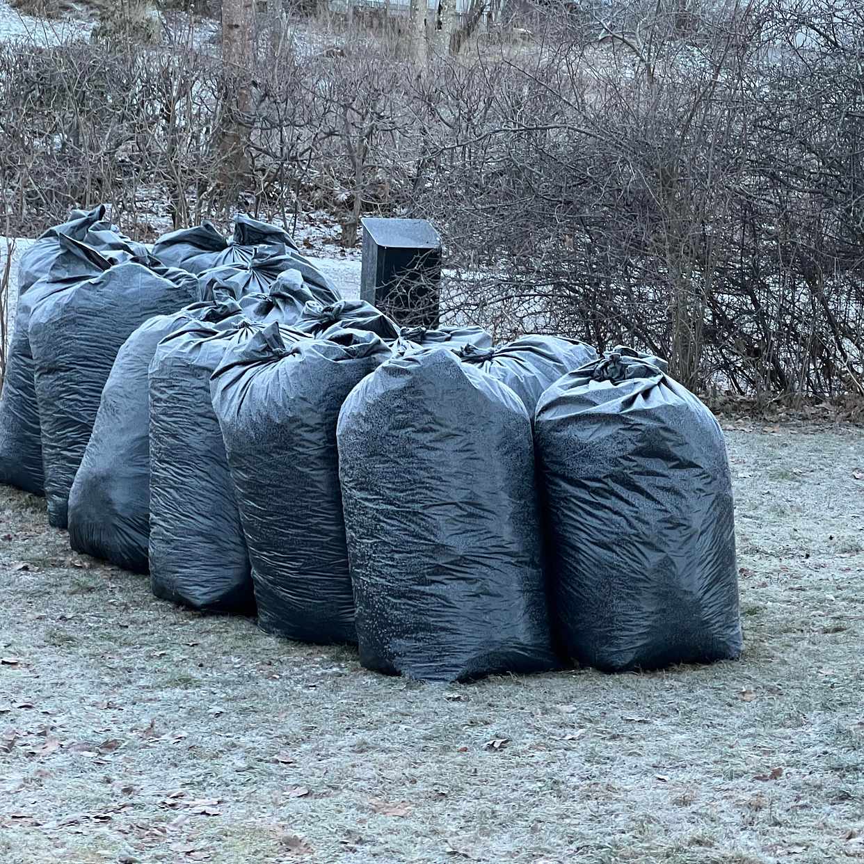 image of 14 säckar trädgårdsavfall - Djursholm