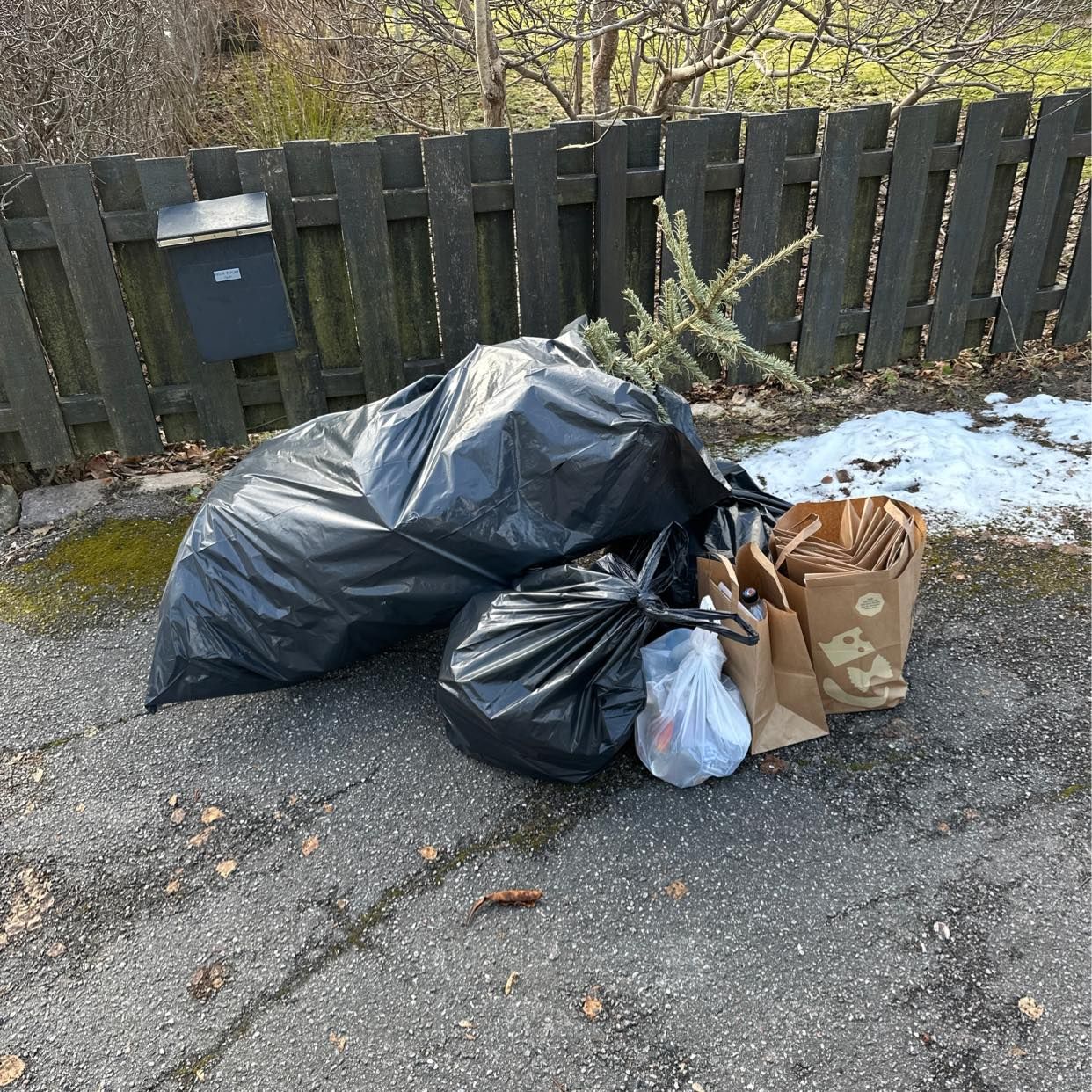 image of Recycling and xmas tree - Sollentuna